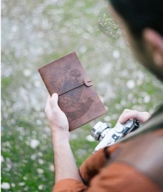 Libreta Harry Potter Cuero Marroquinería