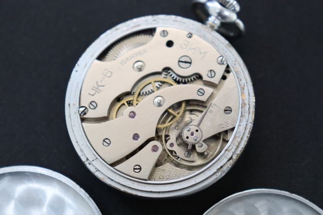 Reloj Bolsillo Soviético Vintage 1950