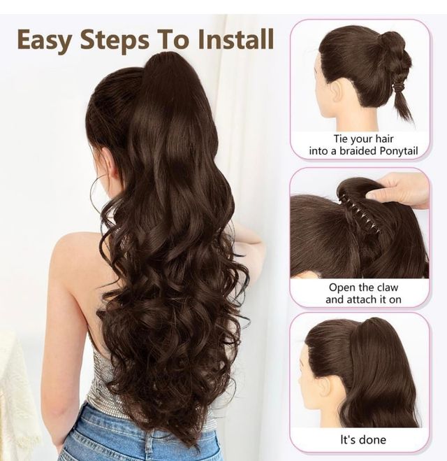 Coletero pelo largo ondulado mujer