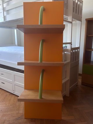 Estantería Madera Naranja 134x45x27