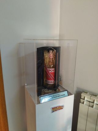 Botella Popov Vodka Regreso al Futuro