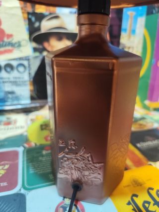 Lampada da tavolo artigianale rame opaco
