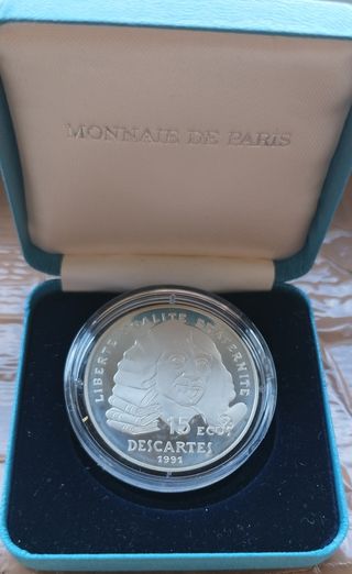 Monedas Plata Proof Monnaie de Paris 91 y 93