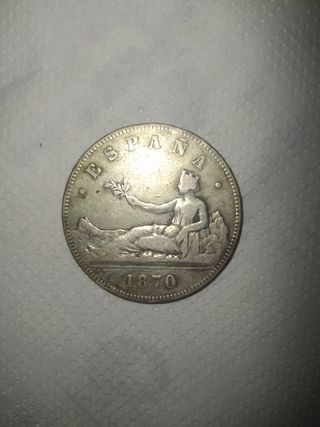 Moneda 5 Pesetas 1897