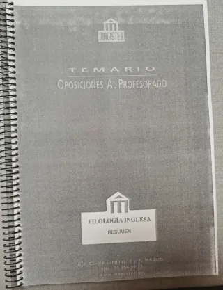 Temario y prácticos oposiciones maestros inglés