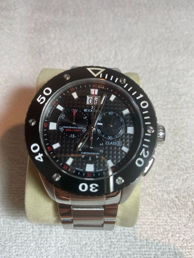 Reloj Edox Class 1 Big Date Cronógrafo