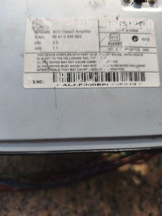 Amplificador Alpine PDA-F200 4ch