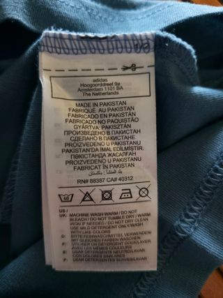 T-shirt Adidas donna blu taglia M