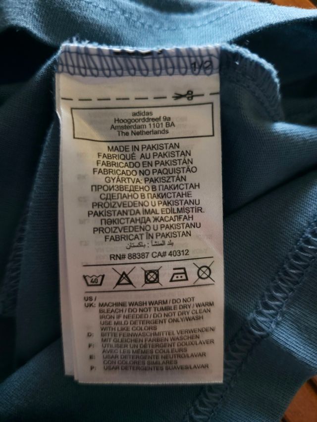 T-shirt Adidas donna blu taglia M