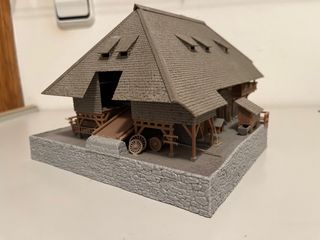 Granja con vivienda Faller H0.