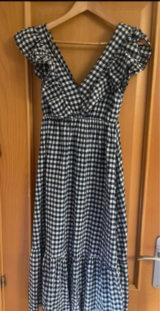 Vestido Vichy Negro