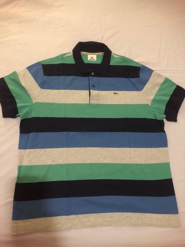 Polo Lacoste Rayas Talla XXL