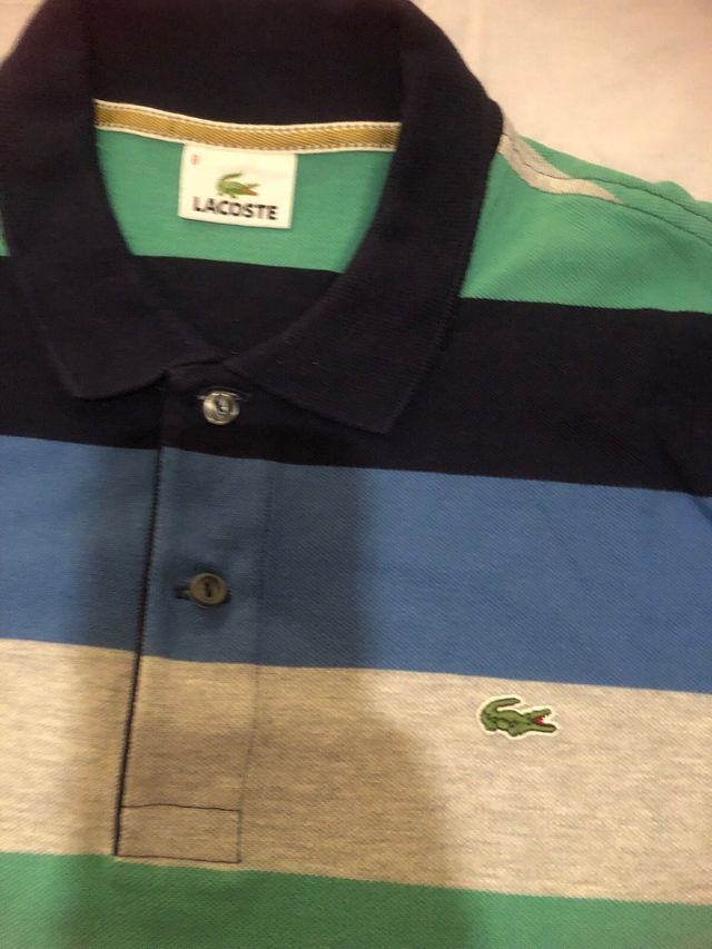 Polo Lacoste Rayas Talla XXL