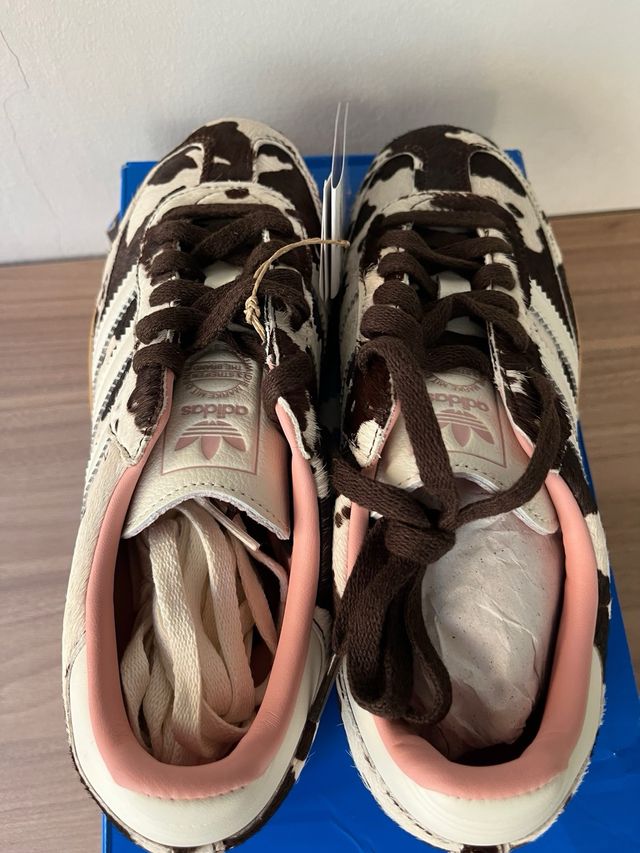 Adidas Samba OG Stampa Mucca Marrone Bianco