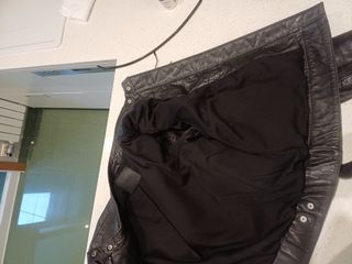 Cazadora Piel Negra Mango