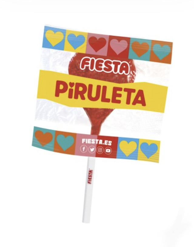 Piruleta Corazón Gigante Fiesta