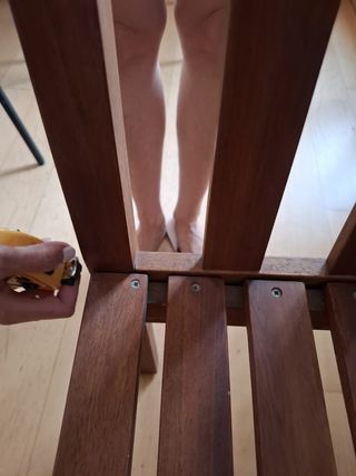 Sillón de jardín de madera exterior. Excelente.