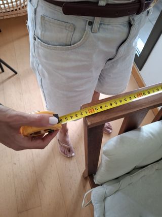 Sillón de jardín de madera exterior. Excelente.