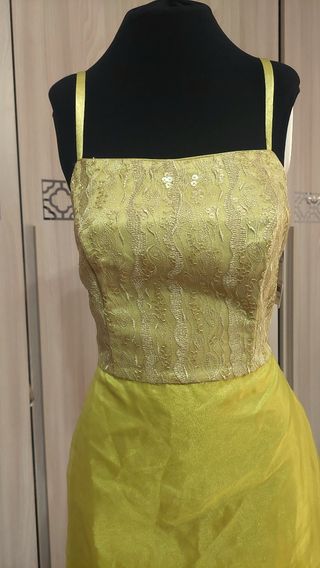 Abito elegante color lime Nuovo taglia 42. 