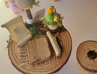 Escritorio miniatura artesanal