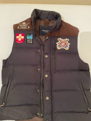 Chaleco plumífero Hackett marrón