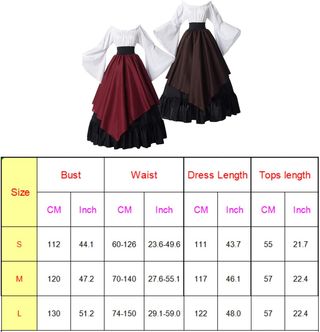 ✨ - Vestido medieval mujer disfraz renacentista