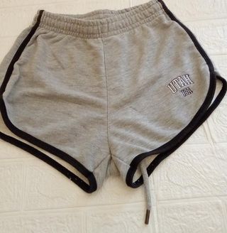 Bershka Shorts Grises Talla XS