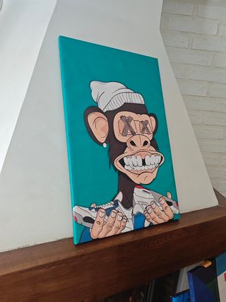 Cuadro Mono con Zapatillas