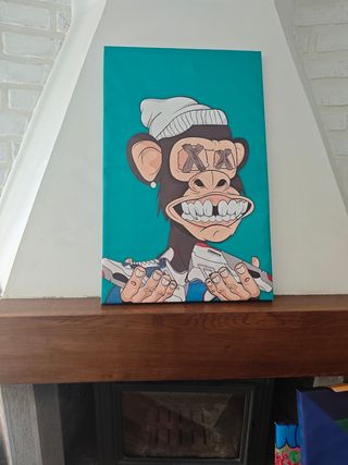 Cuadro Mono con Zapatillas