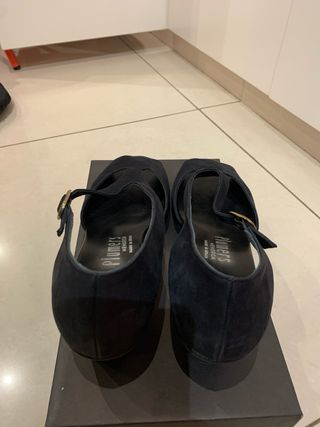 Zapatos Plumers T-Strap Negro