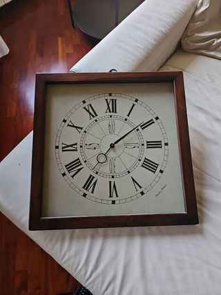Orologio da muro quadrato 56x56 cm numeri romani