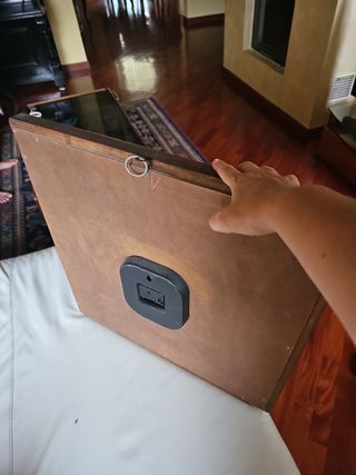 Orologio da muro quadrato 56x56 cm numeri romani