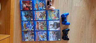 PS4 (PlayStation 4) + Juegos + 3 mandos