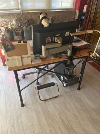 Escritorio mesa de despacho industrial madera