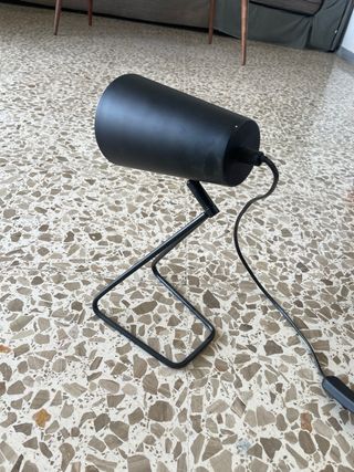 2 Lámparas de Mesa Negras