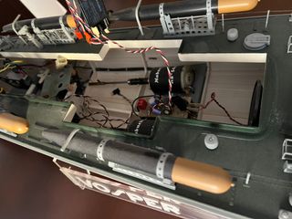 Maqueta Vosper hecha a mano