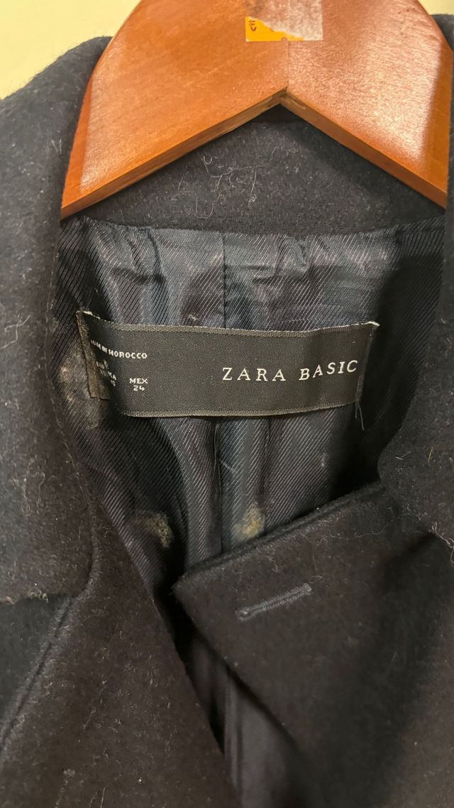 Abrigo Zara Azul Marino