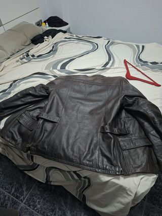 Chaqueta de cuero para moto