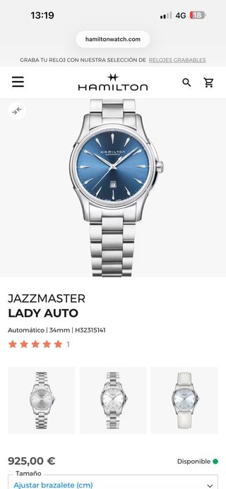 Hamilton Jazzmaster Viewmatic Automático Lady