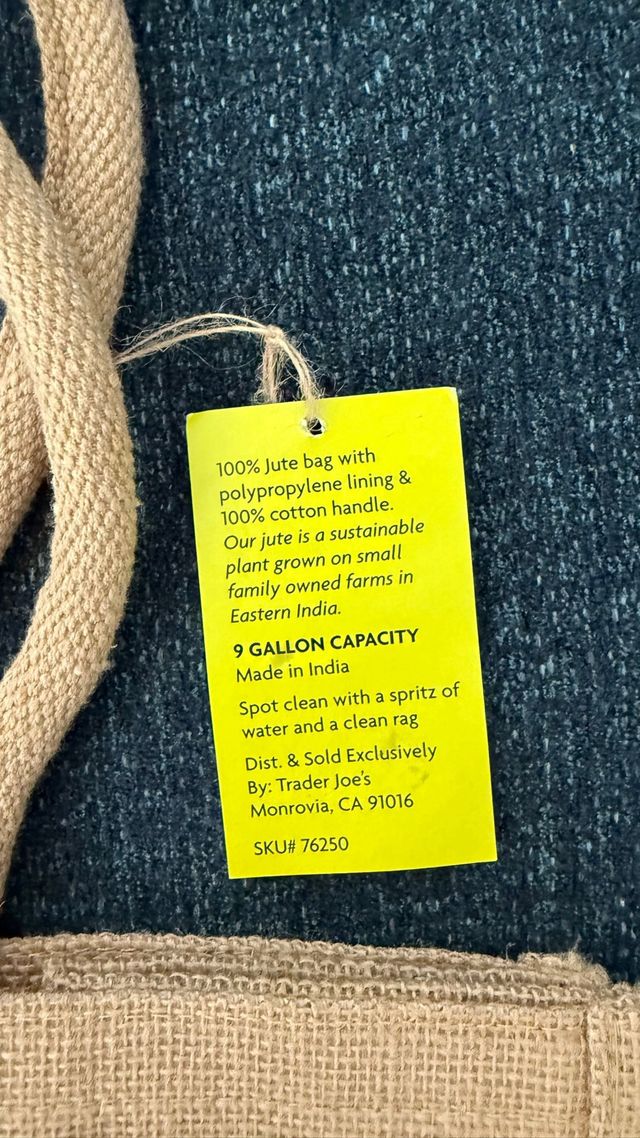 Bolsa de tela Trader Joe's con limones