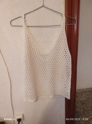 Camiseta calada blanca