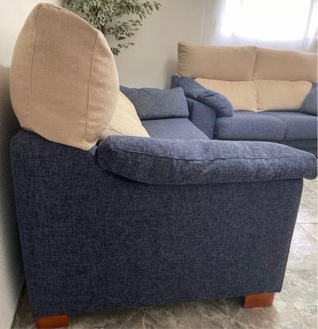 Conjunto de sofás de tela