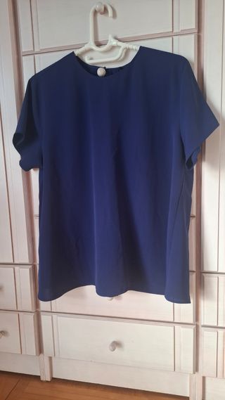 Top Evasé Azul