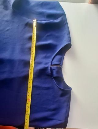 Top Evasé Azul