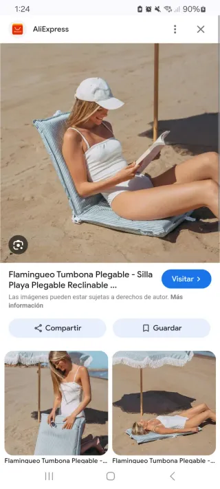 Tumbona Hamaca Plegable Flamingueo