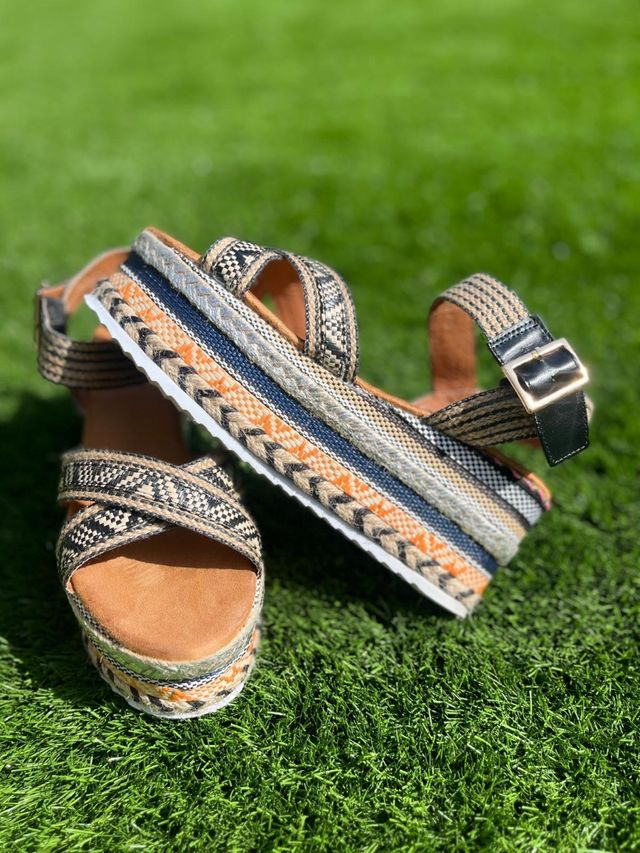 Sandalias de Plataforma con Tiras