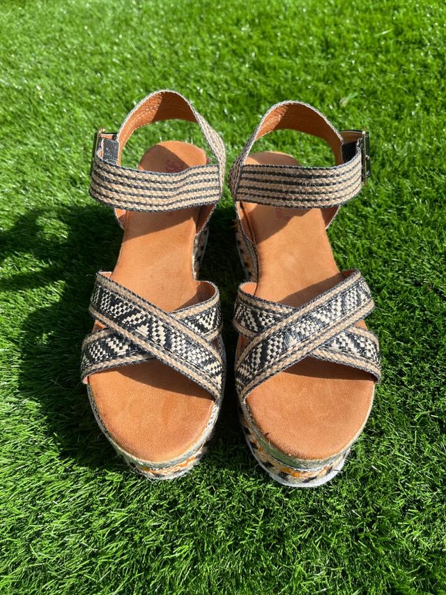 Sandalias de Plataforma con Tiras