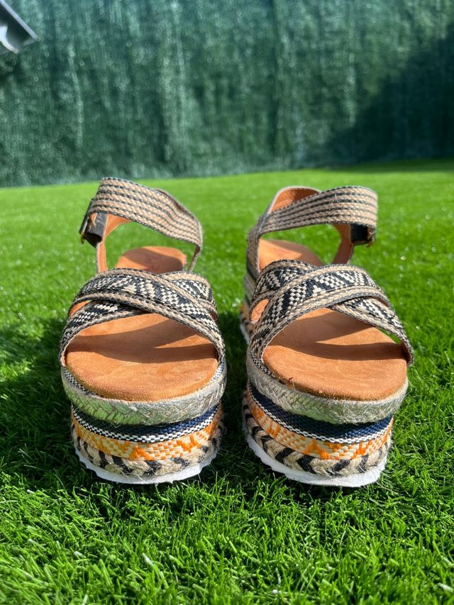 Sandalias de Plataforma con Tiras