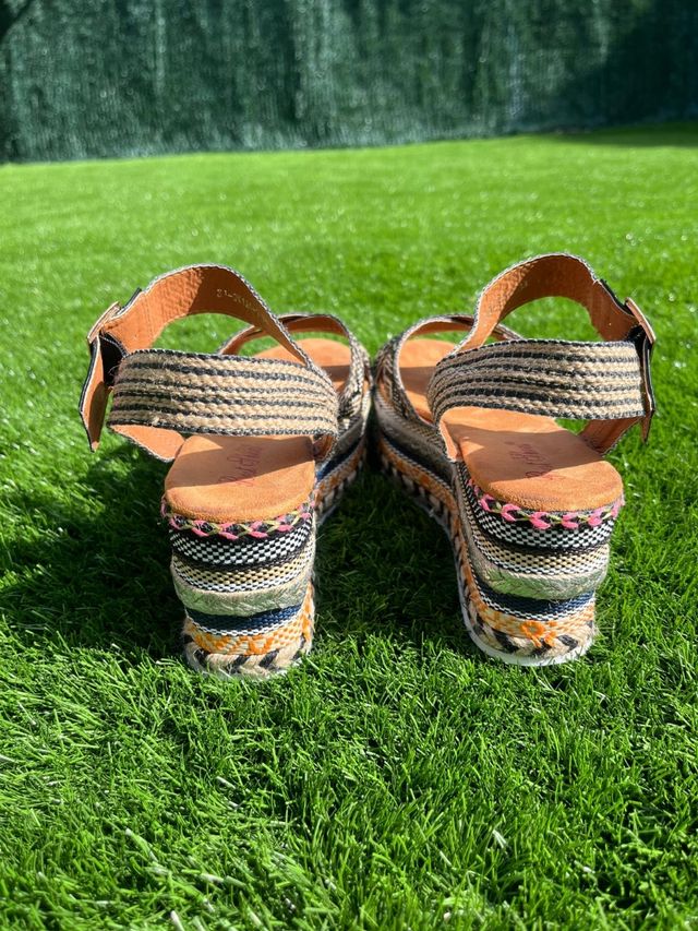 Sandalias de Plataforma con Tiras