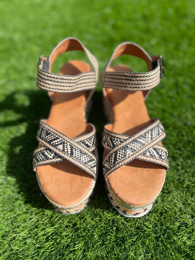 Sandalias de Plataforma con Tiras